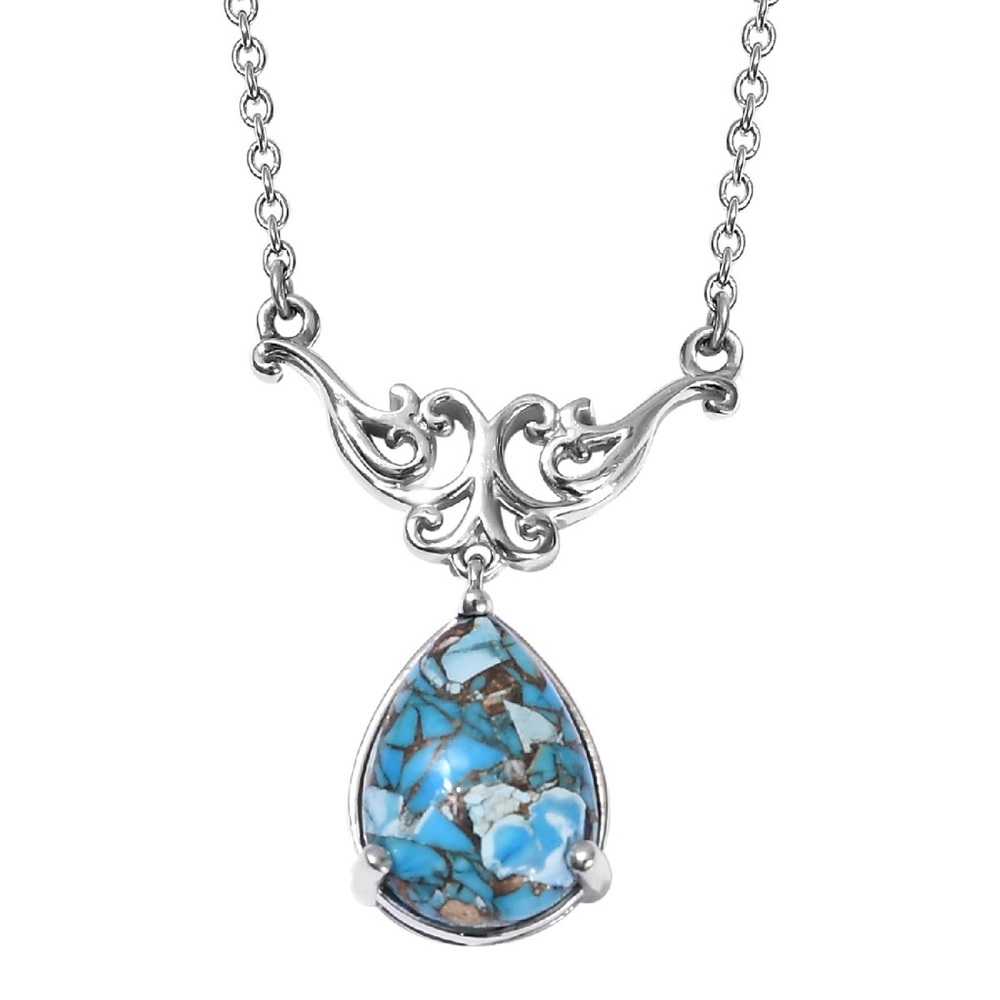 Chestnut Brine Turquoise Matrix Necklace